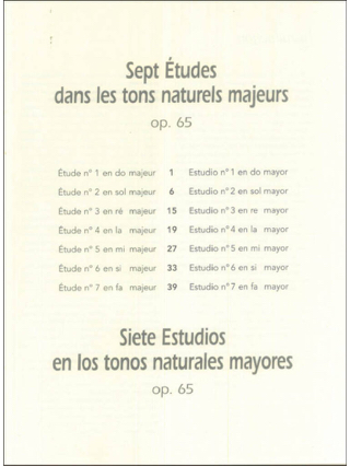 7 Etudes Dans les Tons Naturels Majeurs Op. 65 - ALBENIZ - Partition